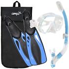 Msk4100tmsk4900qbfin4600bl Snorkeling Packages Snorkel Set With Fins Mask For Adult Women