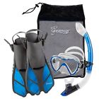 N-a Seavenger Snorkel Diving Set Silicone Mask Fin Flipper 814632022831