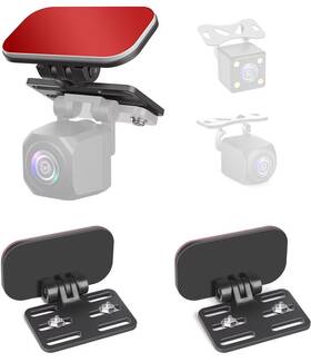 Naponal 743785317894 Dash Cam Rear Camera Mount 2 Pcs Universal View Black