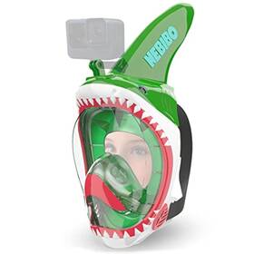2021040001 Nebibo Kids Snorkel Mask Full Face Set. Snorkeling Set With Detachable Camera Mo
