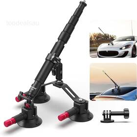 Ca065 Neewer Triple Suction Cup Car Mount Kit With 2in1 Extension Pole/selfie Black Ca065 Neewer Triple Suction Cup Car Mount Kit With 2in1 Extension Pole/selfie Black