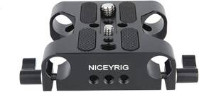 Cominu047962 Niceyrig Multipurpose Camera Base Plate With 15mm Rod Rail Clamp Baseplate 2