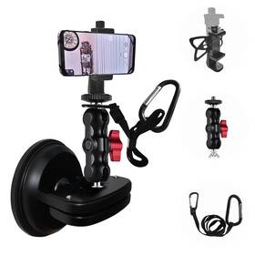 Xp01b Nunet Ultra-strong Suction Cup Camera Mount 360 Ballhead With Ball Hinge - Pro