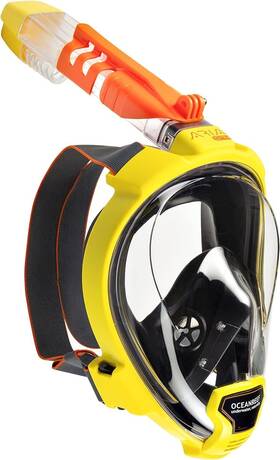 Ocean Reef 764500012146 Aria Qr Quick Release Full Face Snorkel Mask With - 180 Degree Und