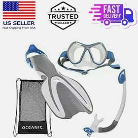 0528 Oceanic Adult Snorkel Set With Fins Diving Mask And Bag 0528 Oceanic Adult Snorkel Set With Fins Diving Mask And Bag
