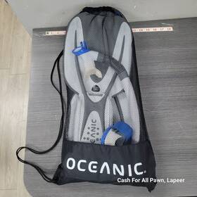 1588720 Oceanic Snorkeling Set Adjustable Adult Fins Mask Mesh Bag Small L/xl