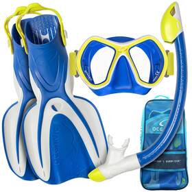 Oceanic 882689169892 Snorkel Set Snorkeling Gear Panoramic Wide View Tempered Glass Scuba Divi