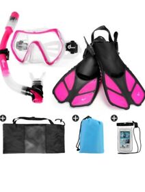 Sp0471pm Odoland Snorkel Set Pink. Youth. Sp0471pm. 6 In 1. Please See Photos