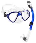 Paqmsc-1 Phantom Aquatics Snorkel Set Blue 744288014945