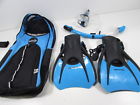 Paqs2mfs-aq-sm Phantom Aquatics Mask Fin Snorkel Set Aqua 095229383195