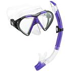 Paqtemscpr3 Diving Snorkeling Mexico Mask Dry Set Lilac 715875033472