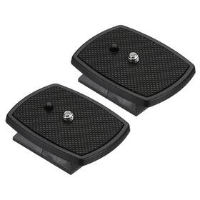 Pta221110tt0584 Patikil Tripod Quick Release Plate 43mm 2 Pack Camera Adapter Black