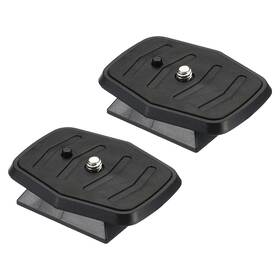 Patikil Pta221110tt0587 Tripod Quick Release Plate 44mm 2 Pack Camera Adapter Black