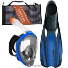 Pckds39 Head Full Face Mask Fin Snorkel Package