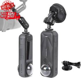 Pellking 445027319316 Dash Gopro Mount Rear View Mirror Holder Suction Cup Kit With Compatible In