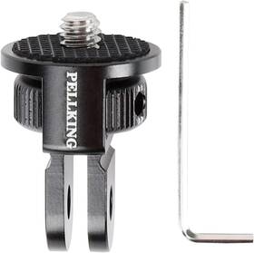 Pellking 709226438375 1/4 Inch Adapter Screw Head Camera Mount Cnc Aluminum Alloy Black