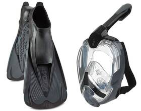 Phantom Aquatics 194773002399 Manhattan Collection Premium Full Face Snorkel With Latest Dry Top System
