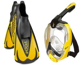 Phantom Aquatics 194773002597 Manhattan Collection Premium Full Face Snorkel With Latest Dry Top System