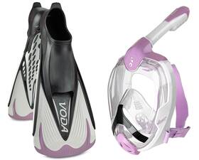 Phantom Aquatics 194773002658 Manhattan Collection Premium Full Face Snorkel With Latest Dry Top System