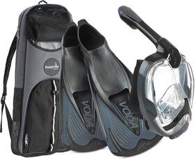 Phantom Aquatics 194773049752 Italian Design Snorkeling Full Face Snorkel Foldable 180 Degree Panoramic V