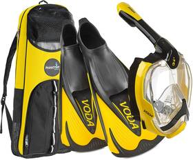 Phantom Aquatics 194773049967 Italian Design Snorkeling Full Face Snorkel Foldable 180 Degree Panoramic V