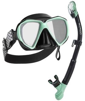 Phantom Aquatics 194773059430 Rapido Italian Design Superior Comfort Silicone Scuba Snorkel Dry Set