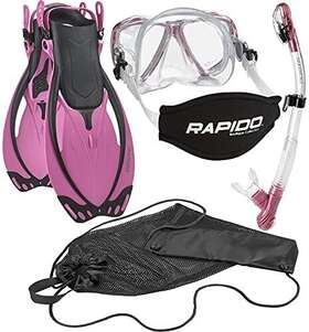 Phantom Aquatics 194773143573 Rapido Boutique Collection Adjustable Snorkeling Fin Tempere