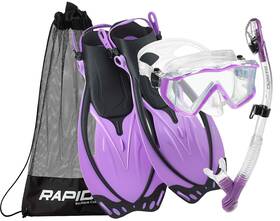 Phantom Aquatics 194773144013 Rapido Boutique Collection Fin Snorkel Set With Adult Snorkeling Gear Panora