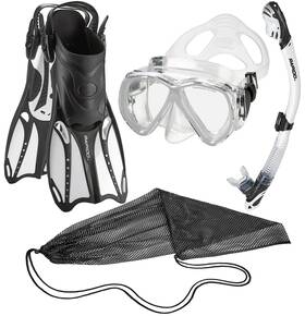 Phantom Aquatics 194773145485 Rapido Boutique Collection Fin Snorkel Set Panoramic View Dry Snor