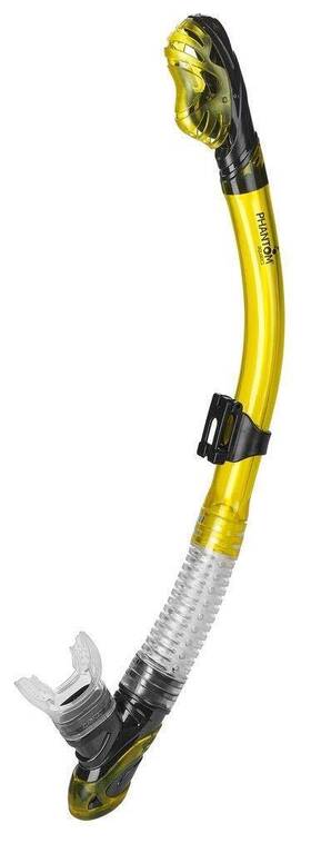 Phantom Aquatics 647732660265 Signature 2.0 Dry Snorkel Adult Top Easy-breath For Scuba Div Inch