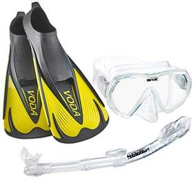 Phantom Aquatics 647732678482 Voda Full Foot Fin Snorkel Set Made In Italy
