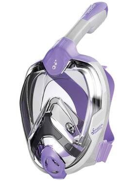 Phantom Aquatics 647732691849 Voda Full Face Snorkeling With Latest Dry Top System Foldable 180 Degree Pan