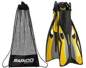 902-5280643 Phantom Aquatics Rapido Boutique Collection Flipper Open Heel Adjustable Snorkel