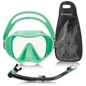 Paqaqle665 Phantom Aquatics Rapido Boutique Collection Active Frameless Snorkel Mask Dry Set Scub
