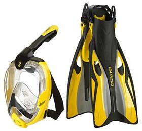 Phantom Aquatics Rapido Boutique Collection Full Foot Fins Bundled