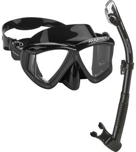 Ws26a-wm07-bbk Phantom Aquatics Italian Design Panto-180 Premium Tempered Glass Lens Anti-fog Panoramic Side-