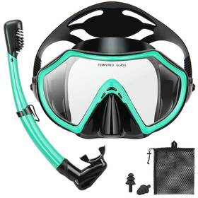 Piyazi 732767945156 Snorkeling Gear For Adults Dry Adult Snorkel Set Hd Panoramic View Sno