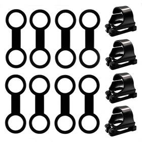 Pofuierkn 613965283168 12 Pack Black Plastic Scuba Dive Universal Clip Snorkel Kee