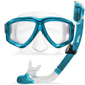 Prodive 850022868870 Premium Dry Top Snorkel Set - Impact Resistant Tempered Glass Diving Mask Wa