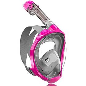 Qingsong 008678134430 Full Face Snorkel Mask Snorkeling Gear With Camera Mount - Purple Qingsong 008678134430 Full Face Snorkel Mask Snorkeling Gear With Camera Mount - Purple