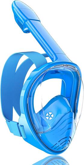 Qingsong 445028667690 Kids Snorkel Mask Full Face Snorkeling Set With Camera Mount Foldable 180 Degr