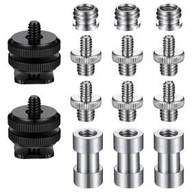 Qulkws 5392atvn0332 14 Pcs Camera Screws Mount Set 1/4 To 3/8 Inch Tripod Adapter Screw Kit
