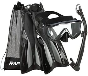 Rapido Boutique Collection Clareza Three Window Tempered Glass Lens Mask Fin