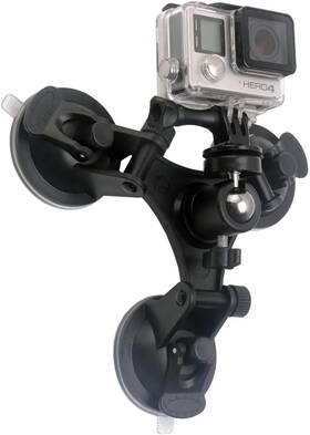 Reflex Camera 5061073370648 Car Windshield Triple Suction Cup Mount Holder Stand With Black