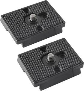 200-bx200pl-14c Regetek 2 Pack Quick Release Plate With 1/4 Inch -20 Screw For Bogen 3157n Black