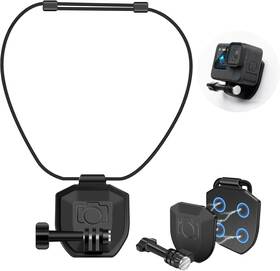 Rg-mg-01 Reygeak Magnetic Chest Mount For Gopro Adjustable Pov Neck Holder Black