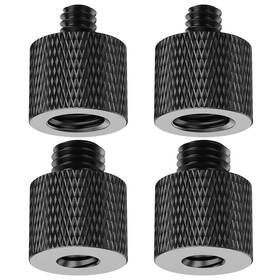 Rigych 3/8-1/4 Set 4pc 3/8 To 1/4 Camera Screw Adapter Thread 4 Pcs Female 4pcs