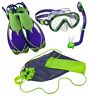 Rqmomfs-bl-par Phantom Aquatics Boutique Collection Kids Snorkel Mask Fin Snorkeling Set