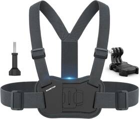 Sa-s60 Sametop Chest Mount Harness Strap Body Chesty Compatible With Gopro Grey-black