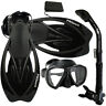 Scs0042 Promate Snorkeling Mask Dry Snorkel Fins Mesh Bag Dive Gear